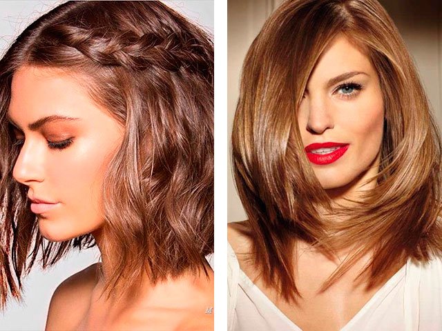 Medium hair styling at home