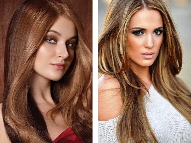 Beautiful brown hair color photo