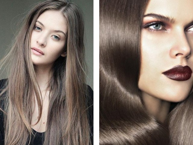 Beautiful brown hair color photo