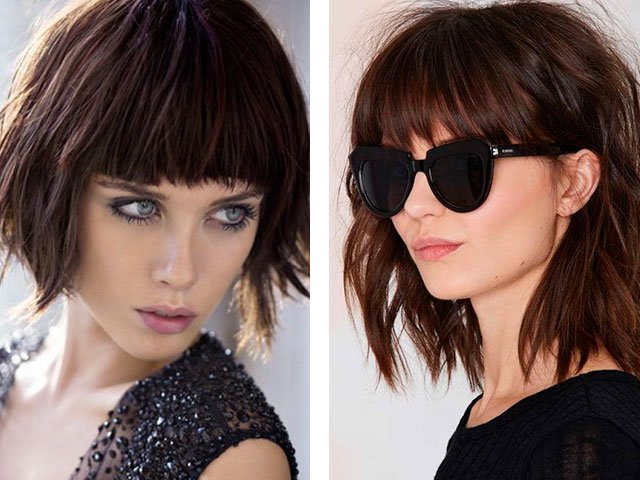 Fashion haircuts with bangs for short and long hair