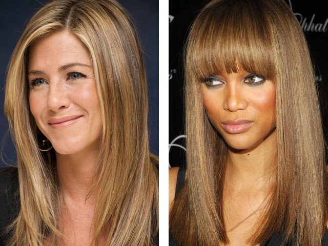 Beautiful brown hair color photo