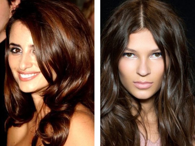 Beautiful brown hair color photo