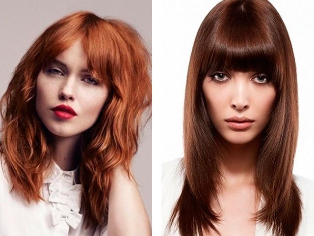 Fashion haircuts with bangs for short and long hair