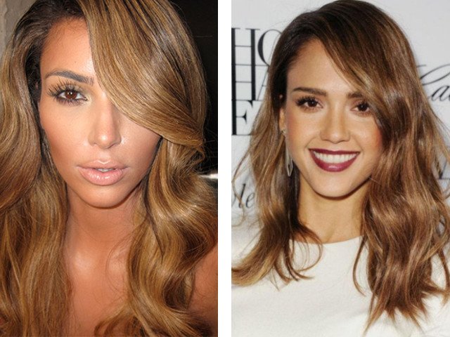 Beautiful brown hair color photo