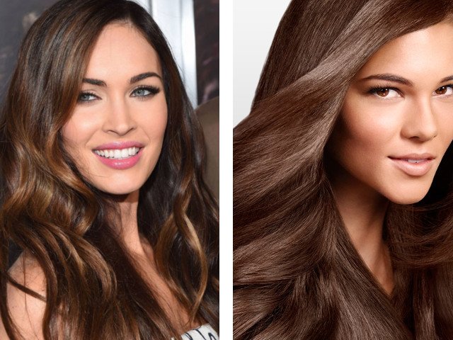 Beautiful brown hair color photo