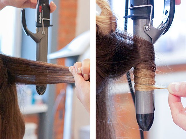 Medium hair styling at home