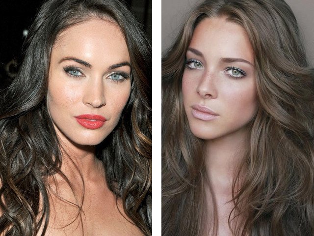 Beautiful brown hair color photo