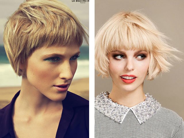 Fashion haircuts with bangs for short and long hair