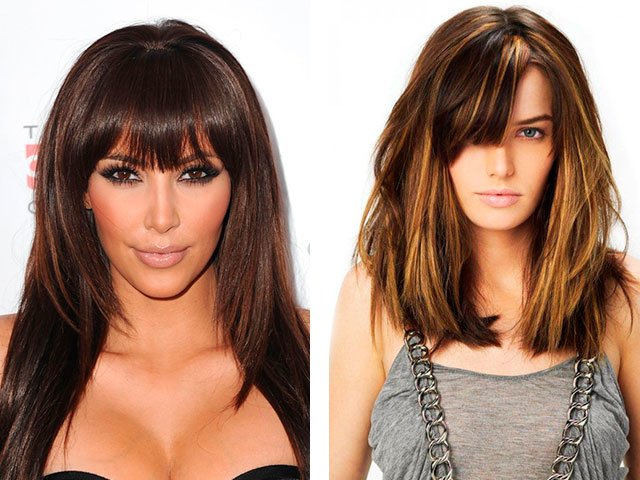 Fashion haircuts with bangs for short and long hair