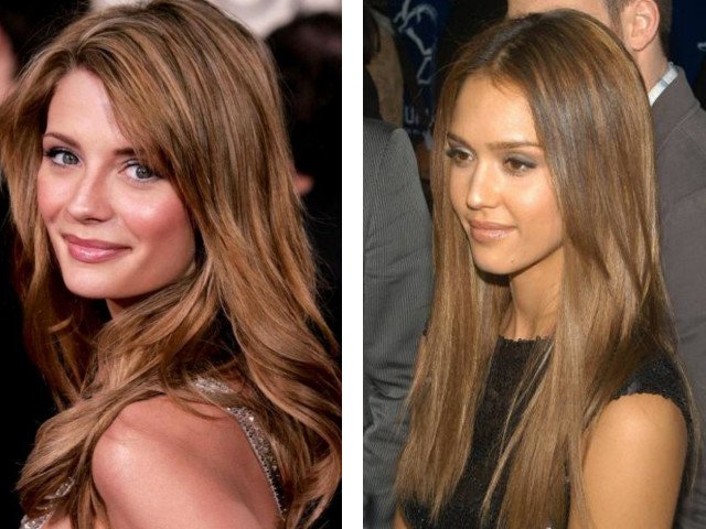 Beautiful brown hair color photo