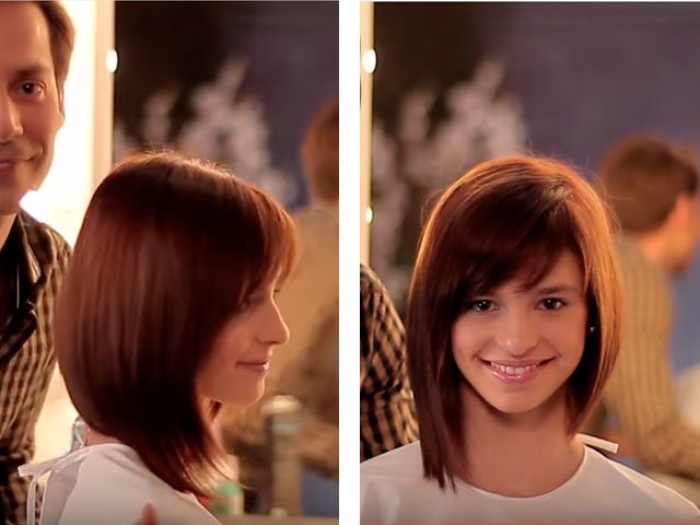 Medium hair styling at home