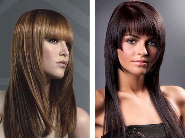 Fashion haircuts with bangs for short and long hair