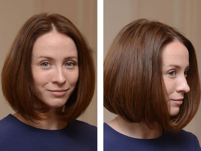 Medium hair styling at home