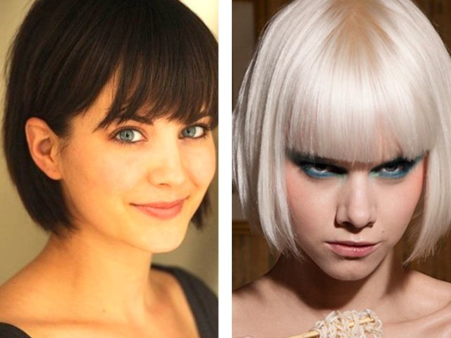 Fashion haircuts with bangs for short and long hair
