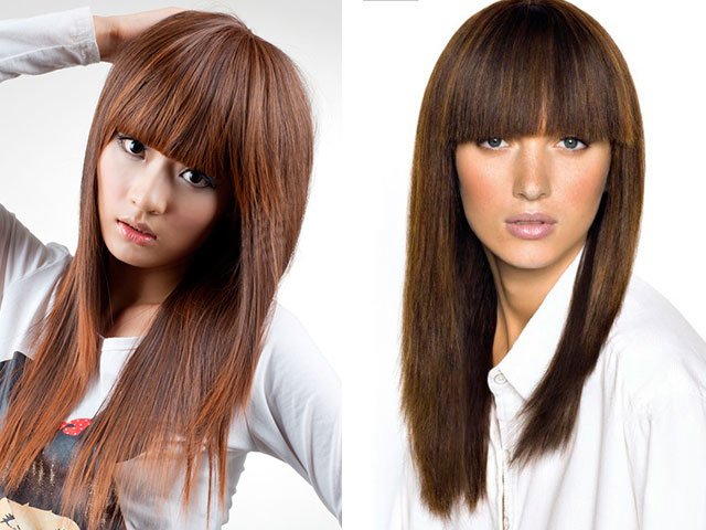 Fashion haircuts with bangs for short and long hair