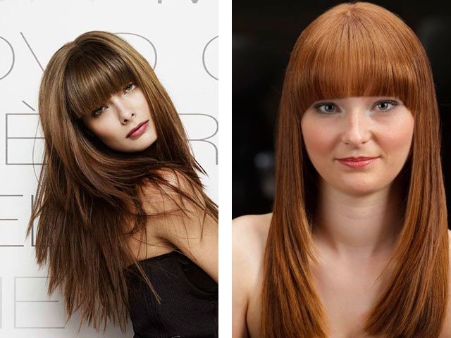 Fashion haircuts with bangs for short and long hair