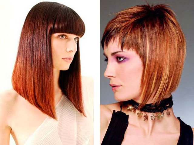 Fashion haircuts with bangs for short and long hair