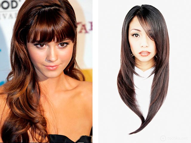 Fashion haircuts with bangs for short and long hair