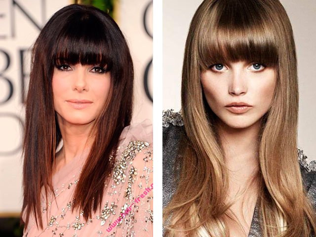 Fashion haircuts with bangs for short and long hair