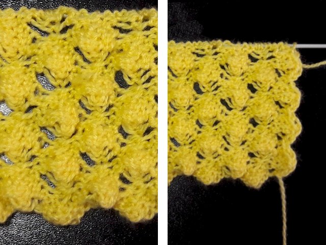 Knitting double-sided patterns