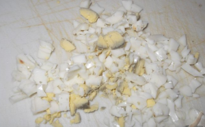 Jellied pie with canned fish