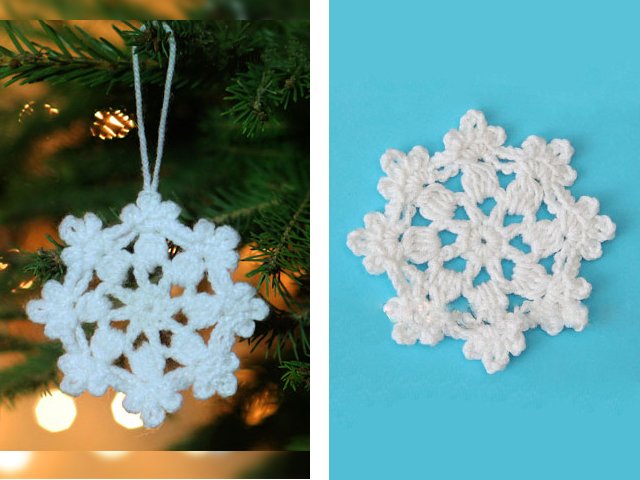 Crochet snowflakes