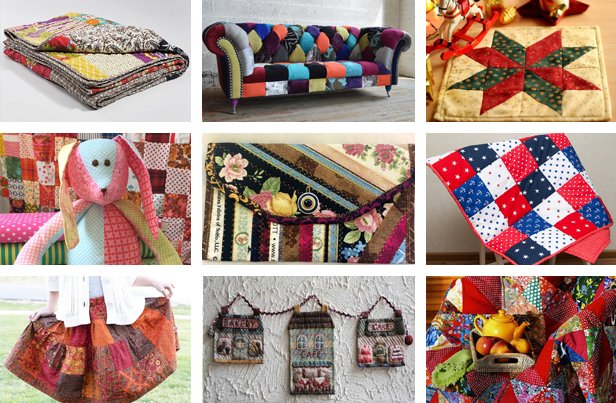 DIY patchwork products