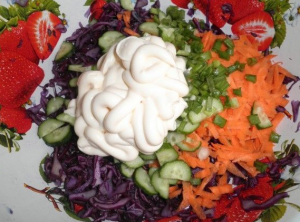 Red cabbage salad
