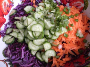 Red cabbage salad