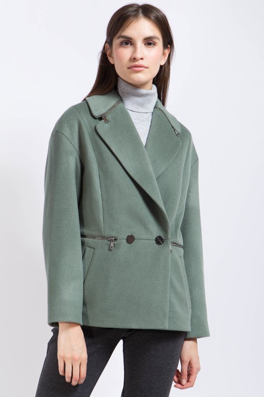 Green coat jacket