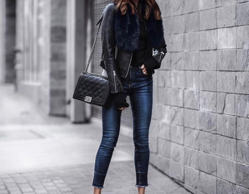 Stylish looks with jeans Girl in jeans