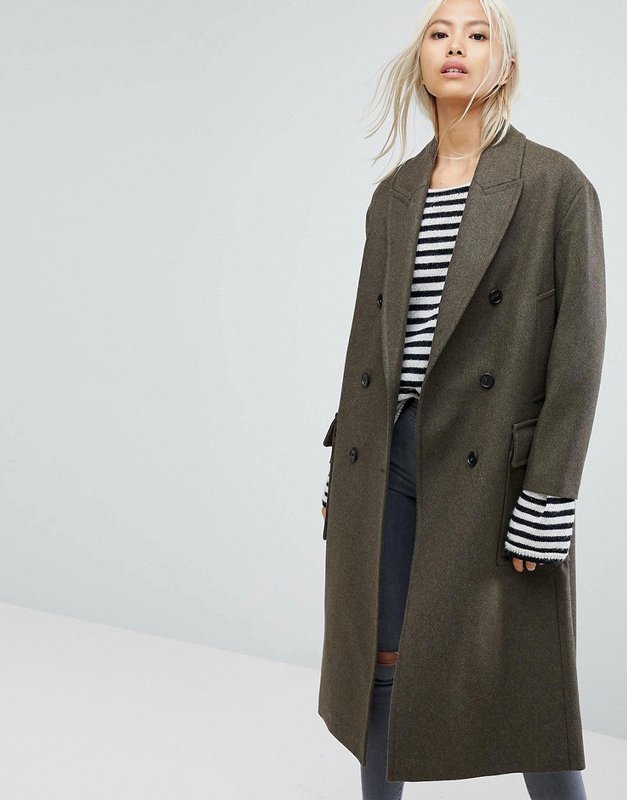 Medium Long Oversized Double Breasted Coat
