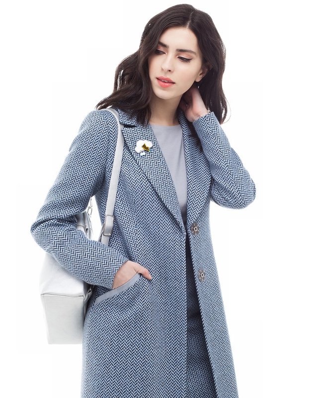 Gray Tweed Jacket Coat