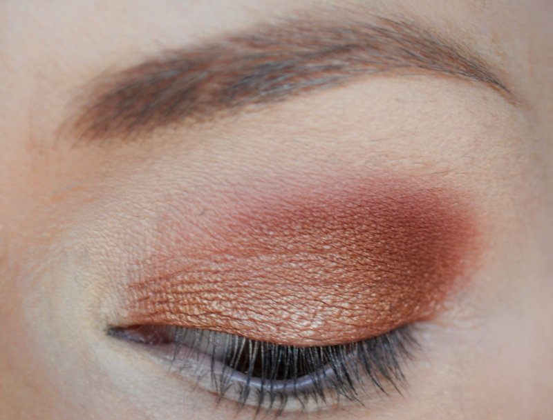 Applying saturated color to the outer corner of the eye