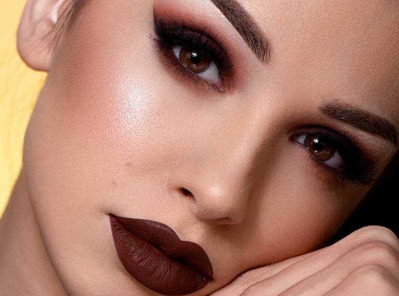 Evening make-up for brown eyes Evening make-up for brown eyes