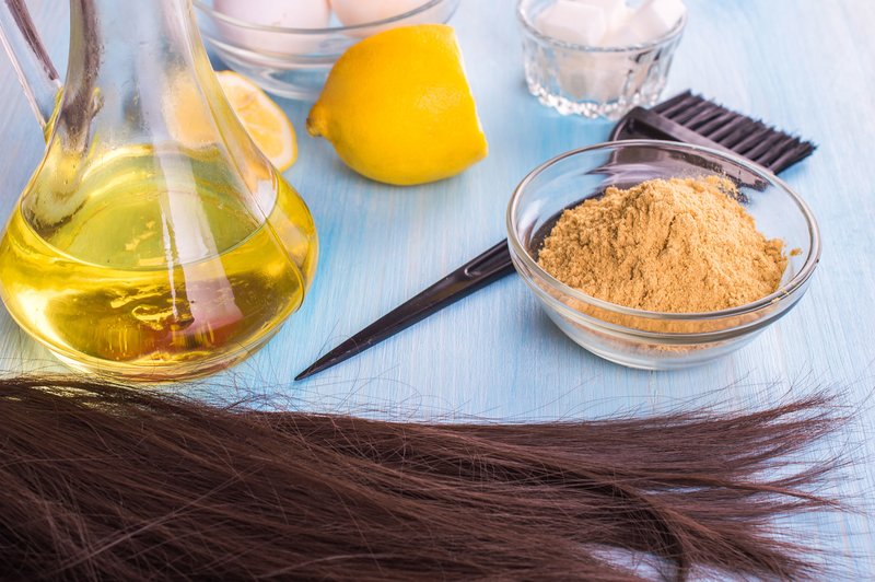 Mustard Hair Mask Components