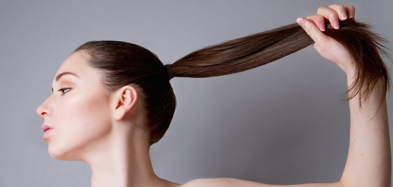 Girl with a high tail