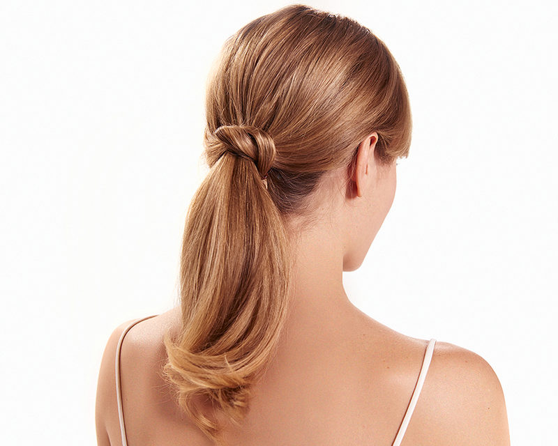 Girl with a low tail