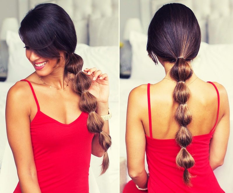 Girl with a garland tail