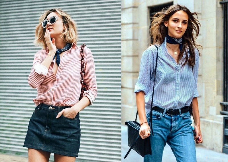 Summer look with a scarf