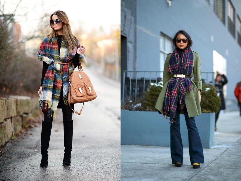 Unusual image with a scarf stole