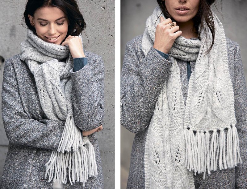 Fringed Knit Scarf