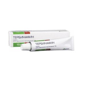 Terbinafine cream for external use
