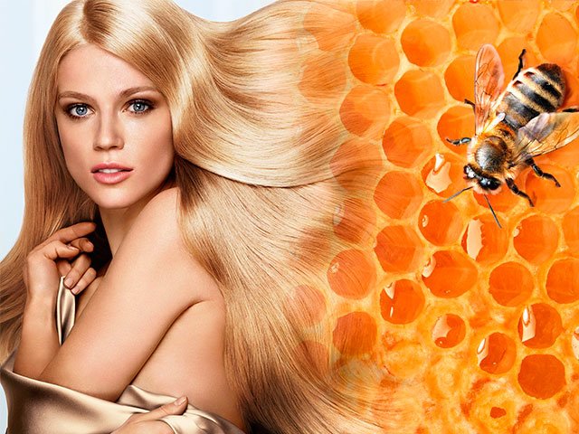 Effective hair masks with honey