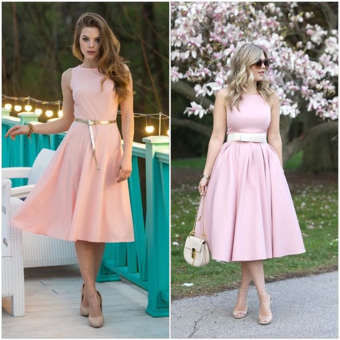 Delicate look in an evening dress Delicate look in an evening dress