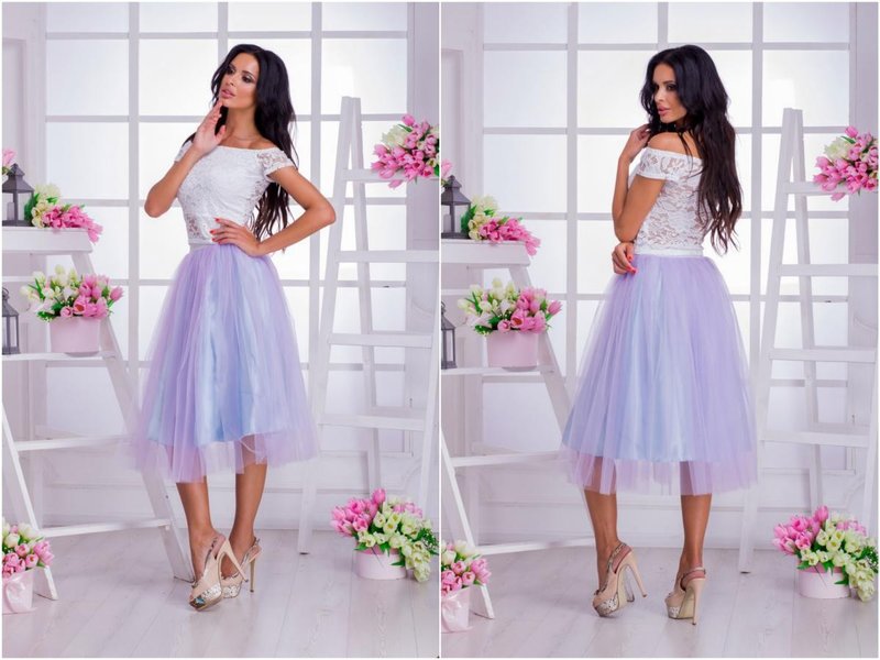 Dress with tulle Dress with tulle