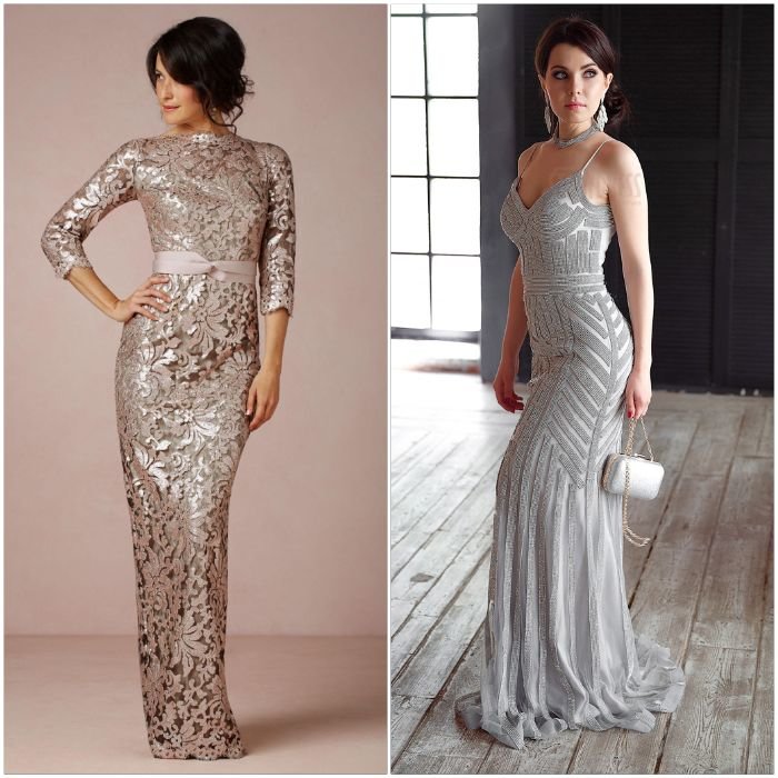 Elegant silver dresses Elegant silver dresses