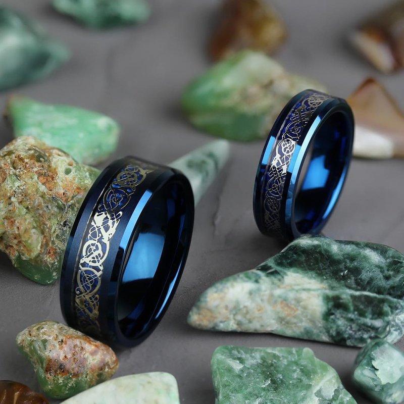 Black Gold Wedding Rings