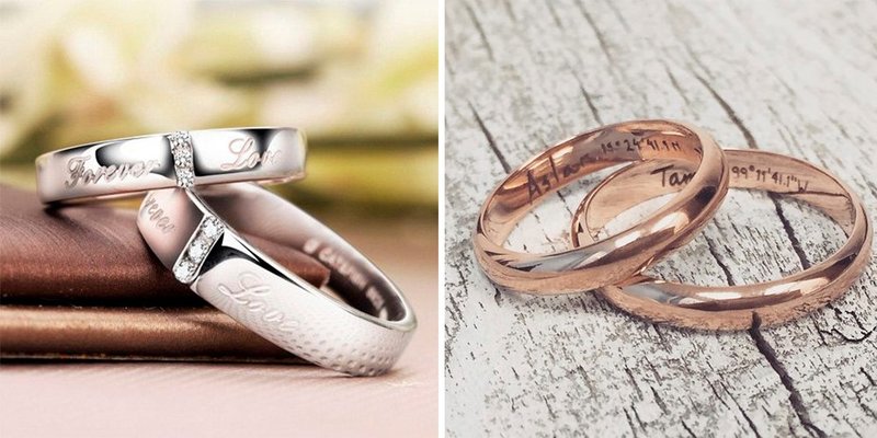 Engraving on the rings on both sides