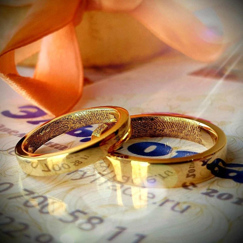 Classic wedding rings model